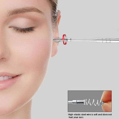 Stainless Steel Ear Cleaning Brush Wax Remover (6pcs Set)