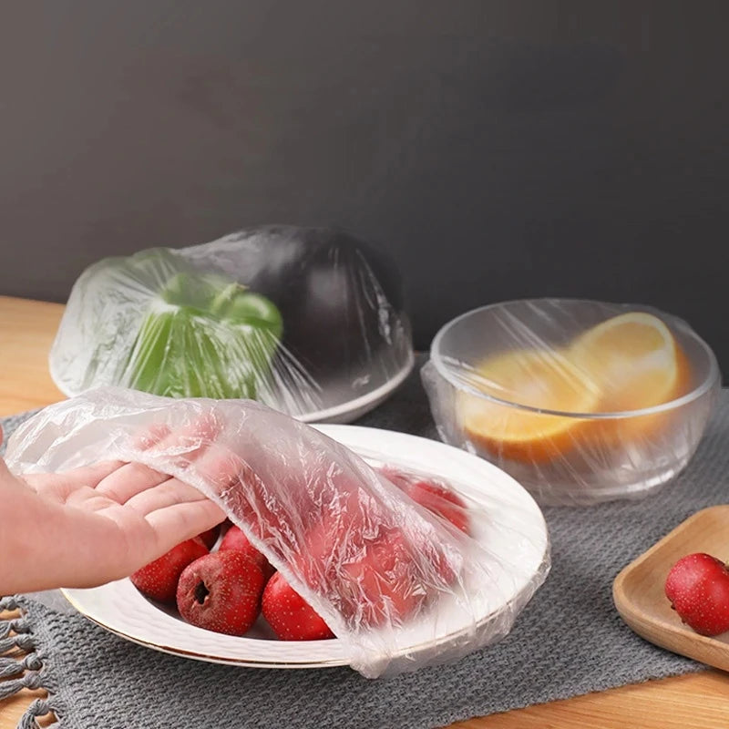 [A1-1474] Disposable Plastic Wrap Food Cover Preservation (100pcs set)