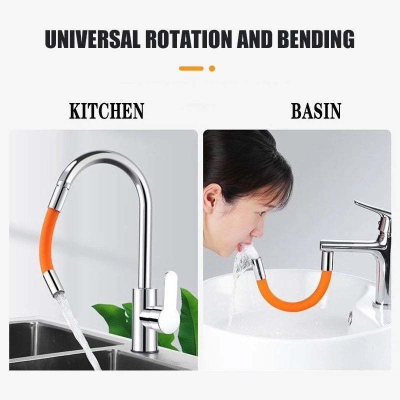 Universal Faucet Extension 360° Free Bend Flexible Hose