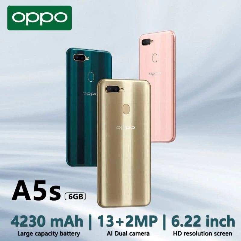 Oppo A5s 6gb/128gb Mobile Phone Dual Rear Camera 4230mAh (Pink)