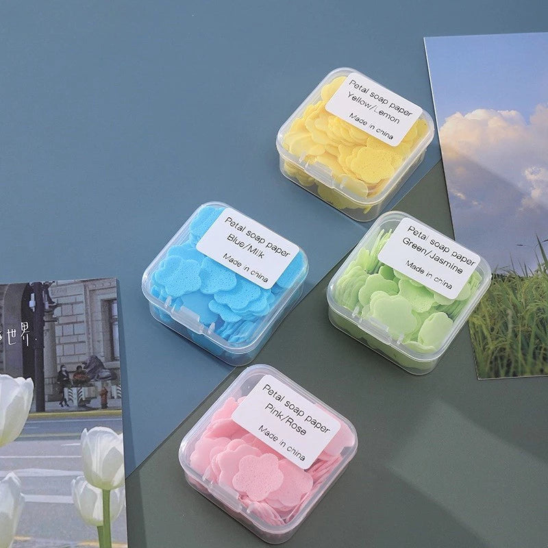 Disposable Petal-shaped Soap Paper