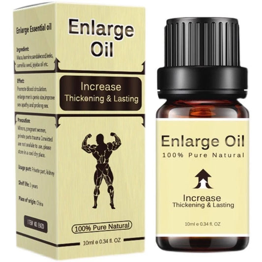 Enlarged Oil for Men - Increase Thickening & Lasting 100% Pure Natural 10ml