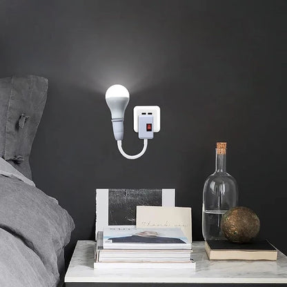 ????Plug-in Flexible Wall Light Socket Adapter