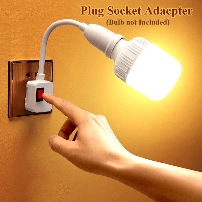 ????Plug-in Flexible Wall Light Socket Adapter