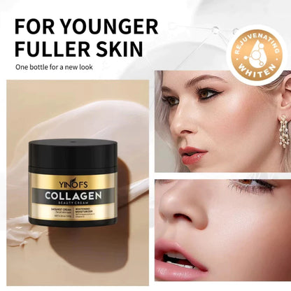Yinofs Collagen Day and Night Beauty Cream Rejuvenating Whitening Cream 100g