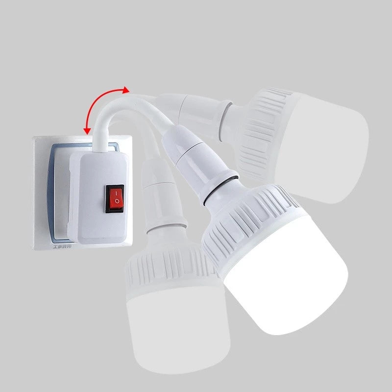 ????Plug-in Flexible Wall Light Socket Adapter