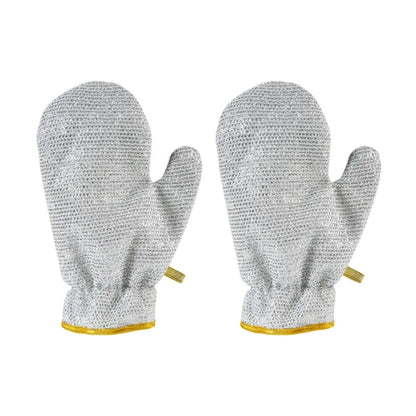 Kitchen Silver Wired Dishwashing Thicken Gloves (1 Pair)
