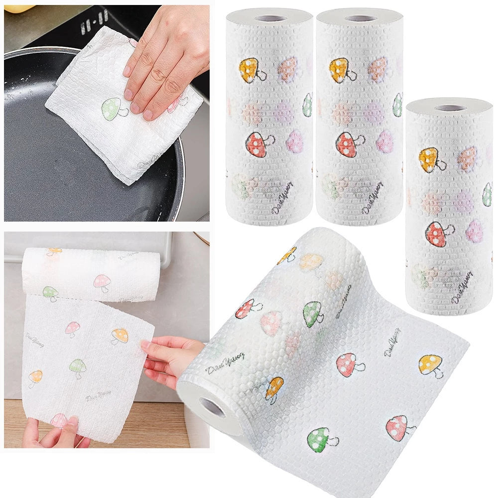 [A1-1343] Disposable Wipes Dishcloth Paper Towel - 1 Roll (50pcs)