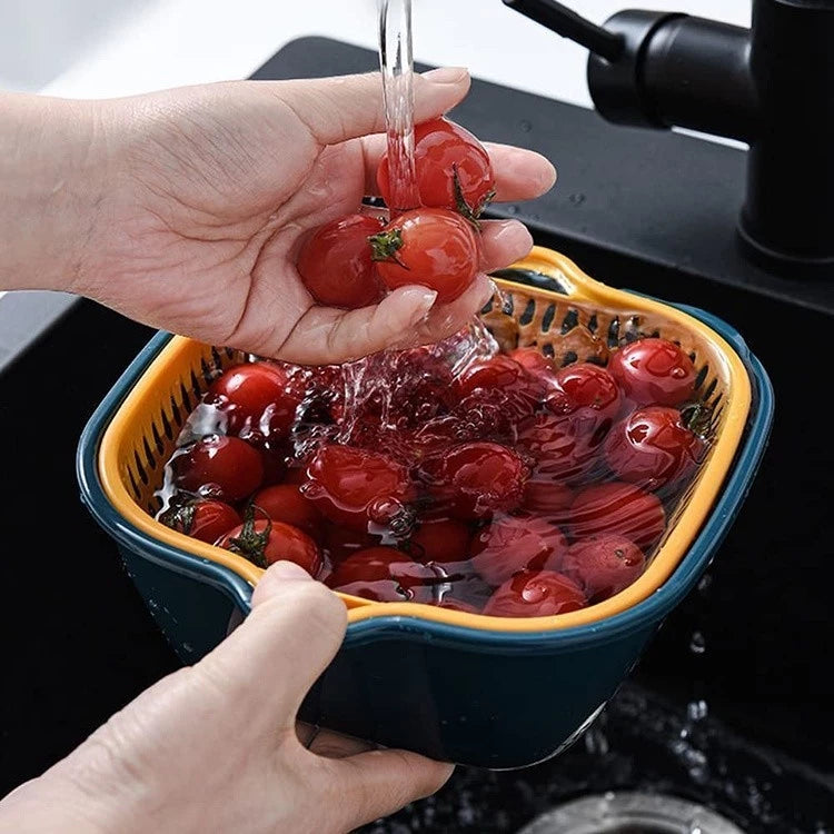 Plastic Vegetable Washing Drain(Set of 6pcs)
