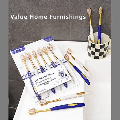 [A1-1280] Efficient Healthy 6pcs Toothbrush