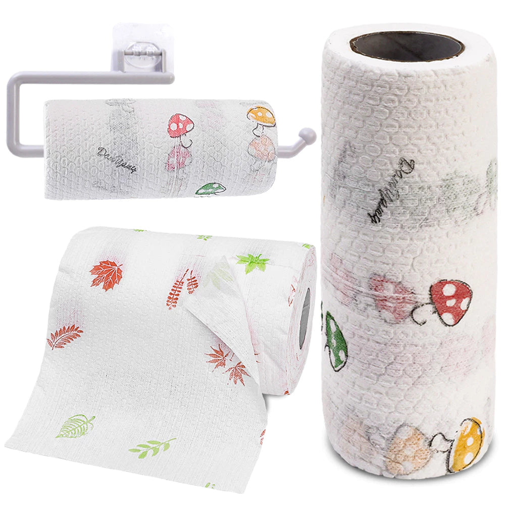 [A1-1343] Disposable Wipes Dishcloth Paper Towel - 1 Roll (50pcs)