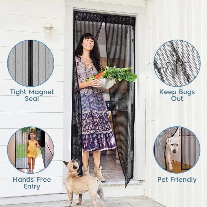 [A1-061] Magic Mesh Magnetic Door Net Curtain - Size: 90 x 210cm