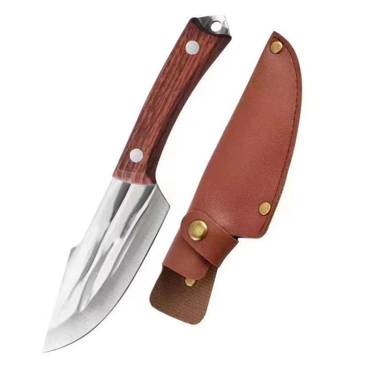 [A1-1384] Professional Boning Knife with Leather Blade Cover