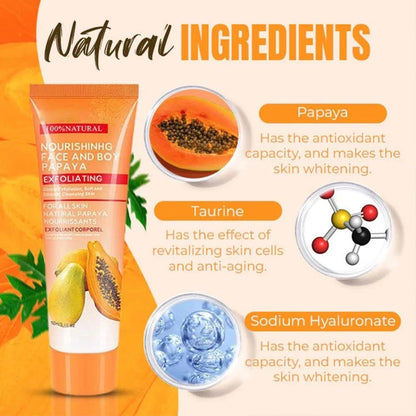 West&Month Nourishing Face and Body Papaya Exfoliating Gel 100ml