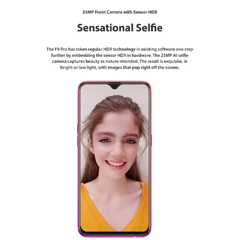 Oppo F9 8gb/256gb Mobile Phone Mediatek MT6771 Helio P60 3500mAh