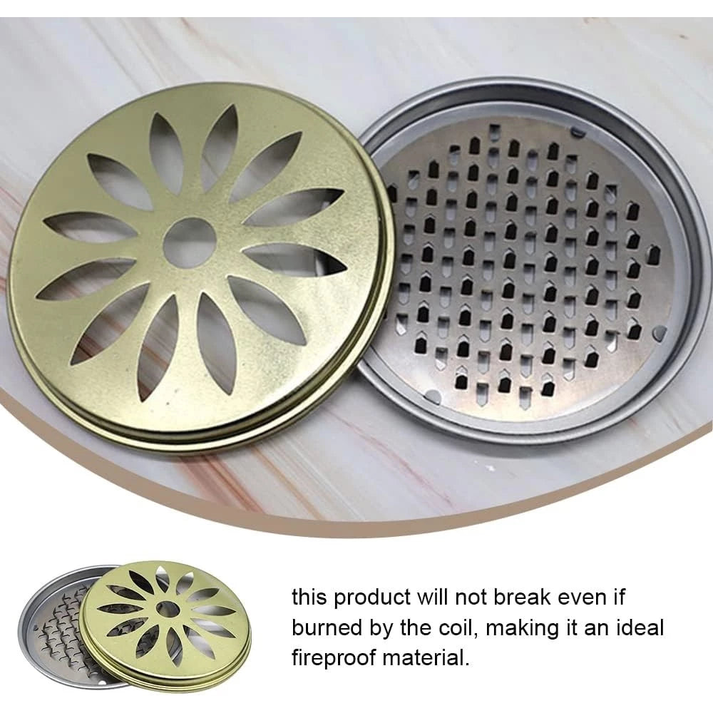 Mosquito Coils Holder with Cover Incense Holder Metal Katol Plate