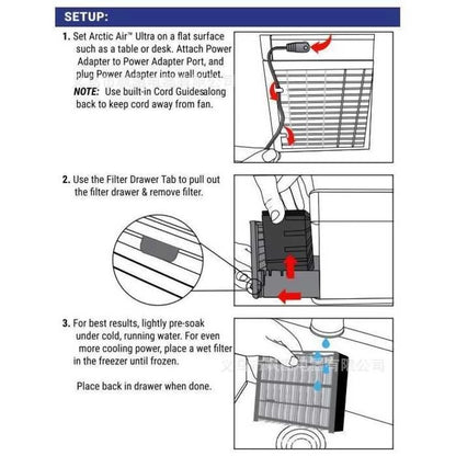 Artic Air Ultra Evaporative Mini Desktop Air Cooler