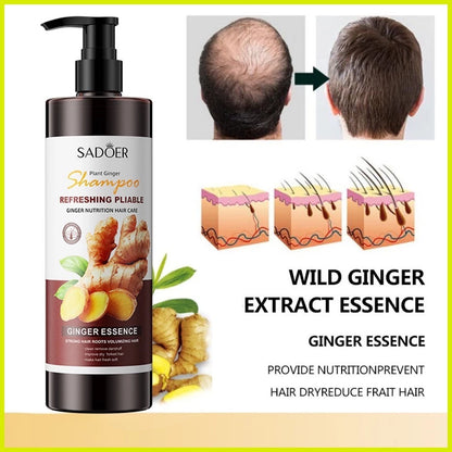 Sadoer Plant Ginger Shampoo Strong Hair Roots Volumizing Hair 500ml