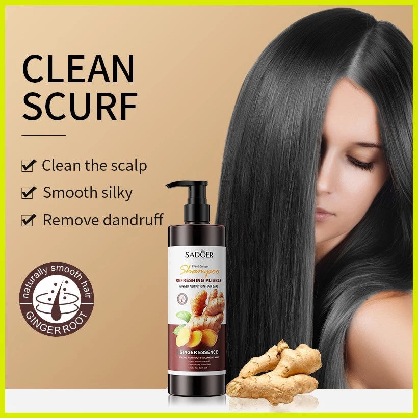 Sadoer Plant Ginger Shampoo Strong Hair Roots Volumizing Hair 500ml