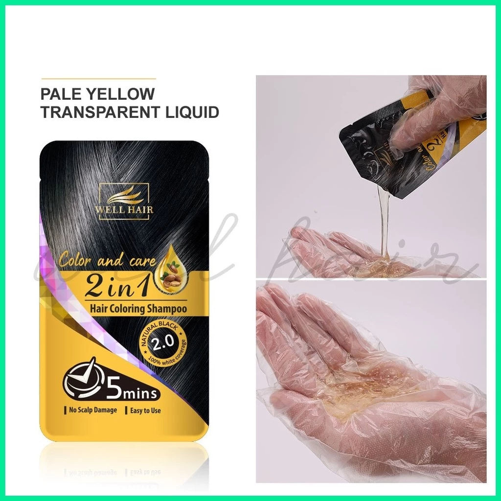 ??Well Hair Coloring Shampoo