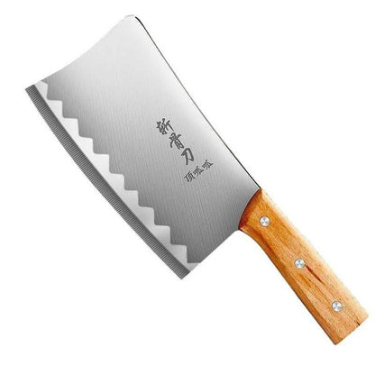 [A1-1284] Heavy Duty Stainless Steel Chopping Knife Wood Handle