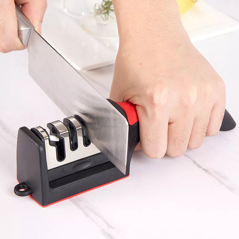 Knife Sharpener Novel Convenient Practical 3-Stage Manual Sharpener