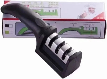 Knife Sharpener Novel Convenient Practical 3-Stage Manual Sharpener